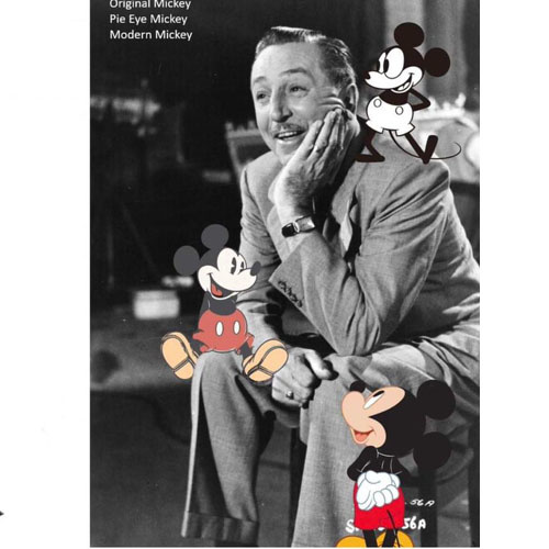 Walt Avec Mickey À Travers Les AnnÉes Disney 100 - Disney Grand Jester