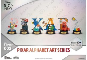 Mini Diorama set (6 pieces): Pixar Alphabet - 100 Years of Wonder