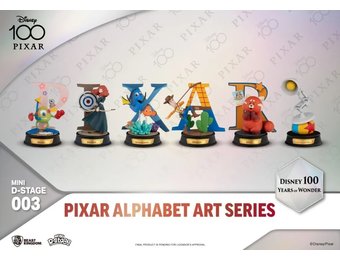 Mini Diorama set (6 pieces): Pixar Alphabet - 100 Years of Wonder