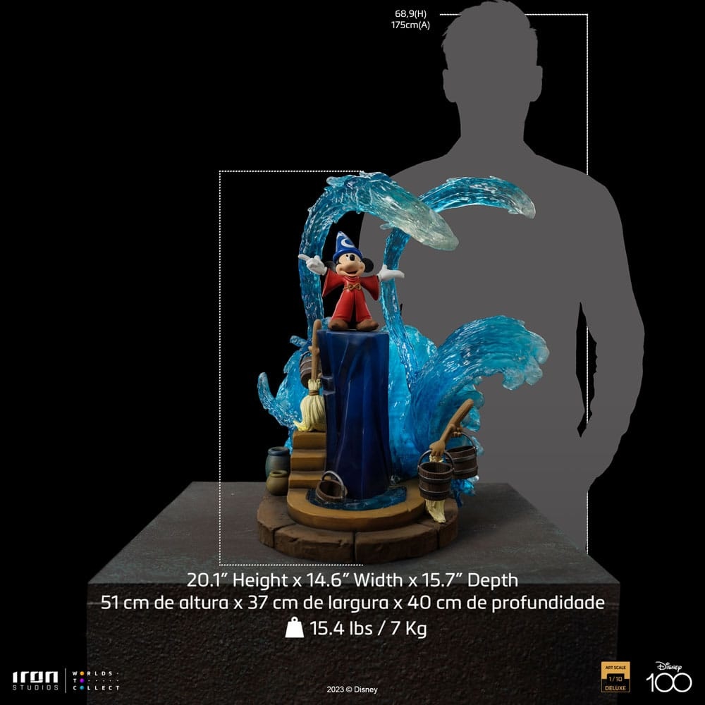 Figurine: Mickey Fantasia Deluxe - Disney Art