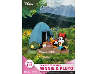 Figurine: Minnie Mouse & Pluto - Camping Serie