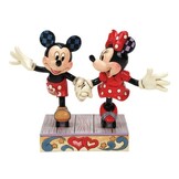 Figurine: Mickey & Minnie Mouse - Rollar Skating