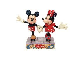 Figurine: Mickey & Minnie Mouse - Rollar Skating