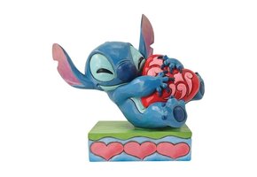 Figurine: Stitch - Hugging a Heart
