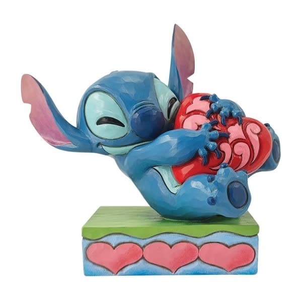Figurine: Lilo & Stitch -Stitch Hugging a Heart