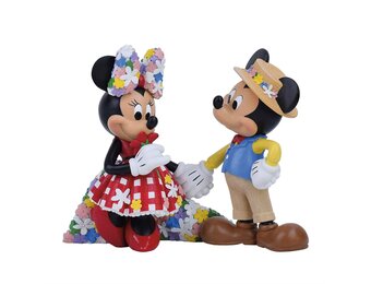 Figurine: Mickey & Minnie Mouse (Botanical)