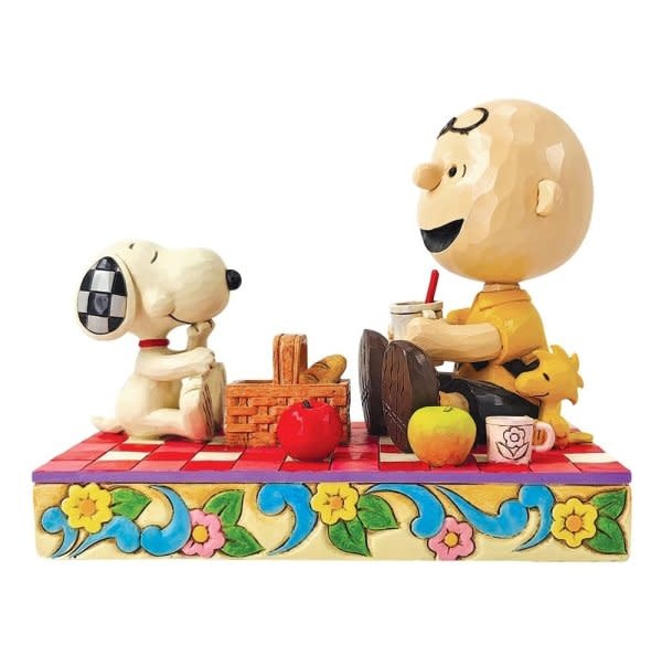 Figurine: Snoopy, Woodstock and Charlie Brown - Picnic