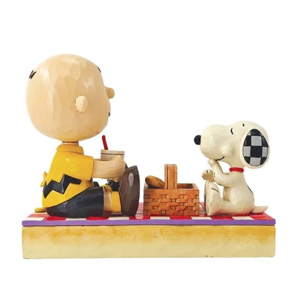 Figurine: Snoopy, Woodstock and Charlie Brown - Picnic