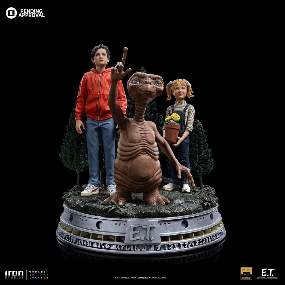 Figurine: E.T. The Extra-Terrestrial Deluxe -E.T., Elliot and Gertie