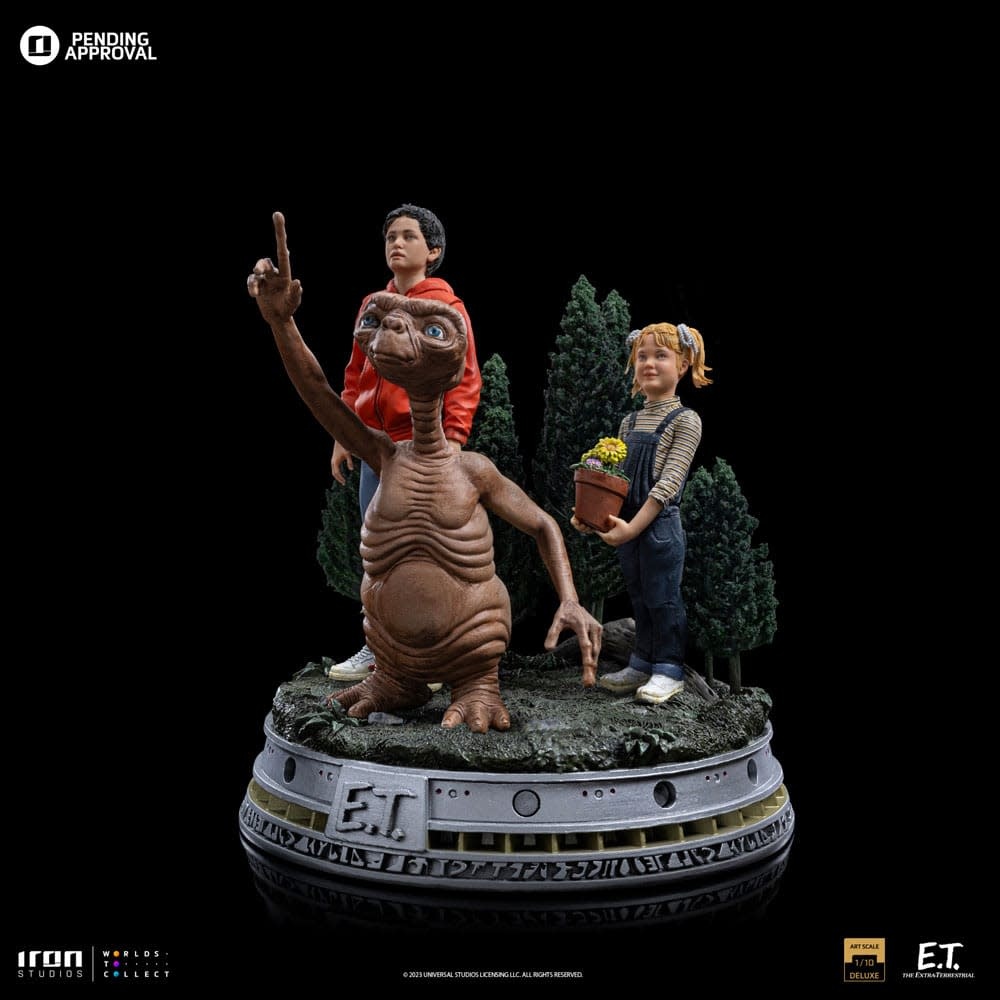Figurine: E.T. The Extra-Terrestrial Deluxe -E.T., Elliot and Gertie