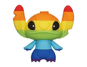 Magneet: Stitch - Rainbow