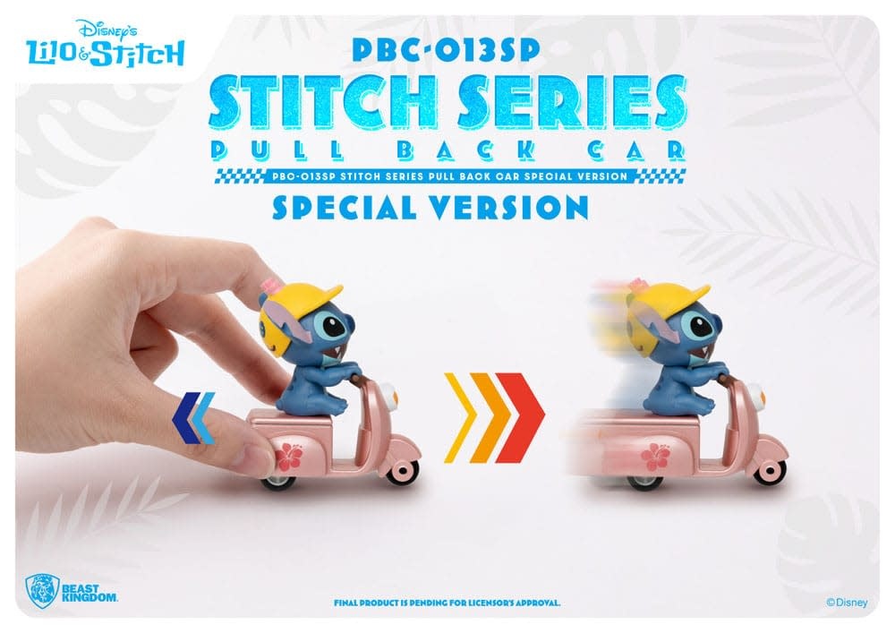 Figurine: Lilo & Stitch Pull Back Cars- Set van 6