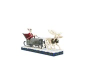 Figurine: Jack Skellington in Sleigh - Nightmare Before Christmas