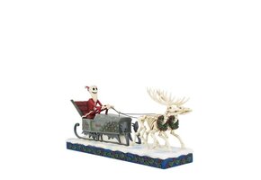 Figurine: Jack Skellington in Sleigh - Nightmare Before Christmas