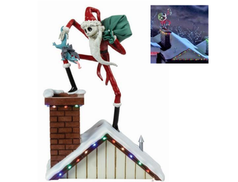 Figurine: Jack Skellington - Santa Jack On Rooftop