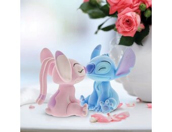 Figurines: Stitch & Angel - Flocked Kissing