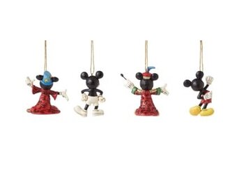 4 Hanging Ornaments: Mickey Mouse