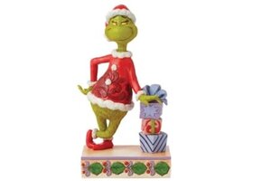 Figurine: Grinch - Leaning on Gifts