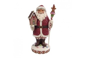 Figurine: Santa with Staff - Have a Sweet Christmas