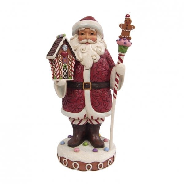 Figurine: Santa with Staff - Have a Sweet Christmas