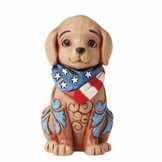 Mini Figurine: Patriotic Puppy