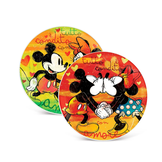 Pizzaborden: Set van 2 groene en rode Mickey en Minnie