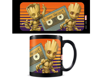 Beker: Guardians Of The Galaxy Groot Sunset - Zwart