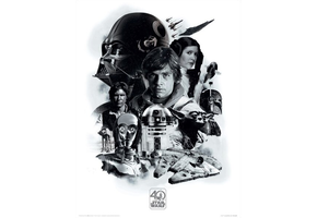 Art Print: Star Wars - 40th Anniversary Montage