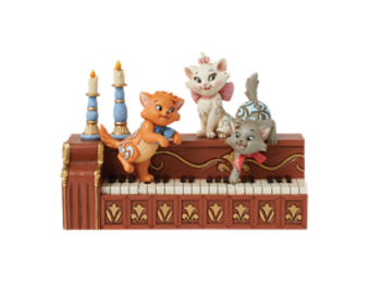 Figurine: Aristocats - Paws at Play ( Kittens on Piano)