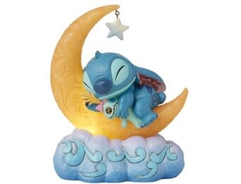 Figurine: Stitch & Scrump -  on Light Up Moon