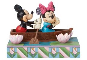 Figurine: Mickey & Minnie - in Rowboat Light Up