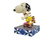 Figurine: Peanuts - The Wheel Deal (Snoopy & Woodstock Roller Skating)
