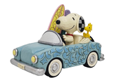 Figurine: Peanuts, Sunny Drives and Surfing Waves (Snoopy Surfboard Car)