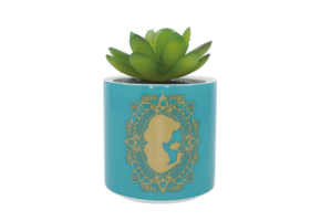 Plantenpot:  Aladdin - Turquoise Faux Plant in Pot