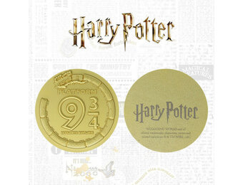 Munt: Harry Potter - Platform 9 3-4 - Limited Edition - 24k Gold Plated Medallion