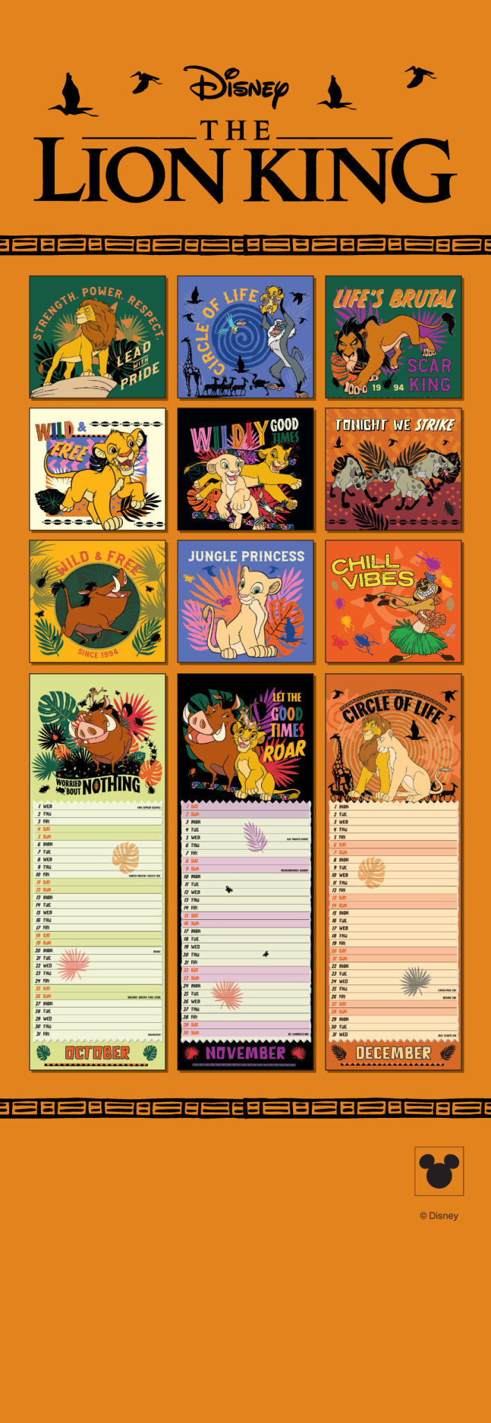 Kalender Sl 2025 Disney The Lion King dnl Magical Gifts