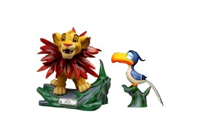Master Craft Statue (2-Pack): The Lion King - Little Simba & Zazu -  31 cm