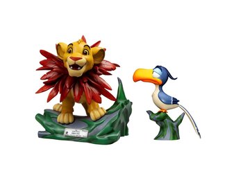 Master Craft Statue (2-Pack): The Lion King - Little Simba & Zazu -  31 cm