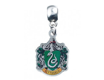 Bedeltje: Slytherin - Silver Plated / Crest / Slider Charm