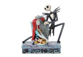 Figurine: A Grave Affair - (Jack & Sally Gravestone}