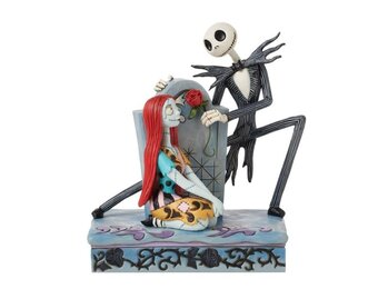 Figurine: A Grave Affair - (Jack & Sally Gravestone}