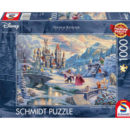 Schmidt Puzzle 1000 stukjes: Beauty and the Beast - Winter Enchantment