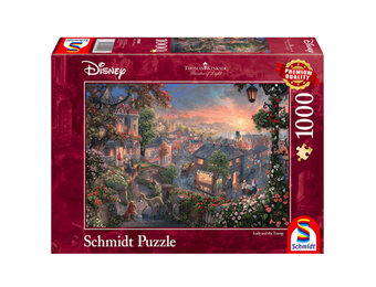 Schmidt Puzzle 1000 stukjes: Lady and the Tramp