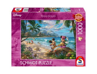 Schmidt Puzzle 1000 stukjes: Minnie & Mickey - Hawaii