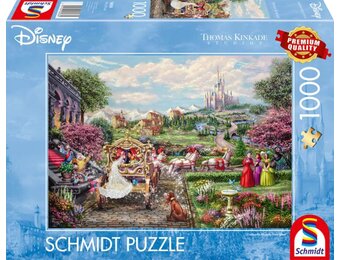 Schmidt Puzzle 1000 stukjes:  Cinderella - Happily Ever After