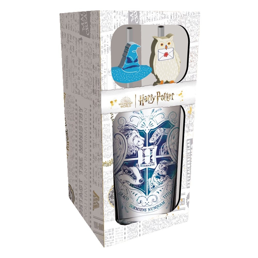 Drinkglas: Hogwarts - With Straws 485 ml