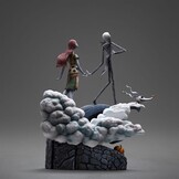 Figurine: Nightmare before Christmas  - Deluxe Art Scale Statue 1/10 Jack and Sally 39 cm