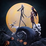 Figurine: Nightmare before Christmas  - Deluxe Art Scale Statue 1/10 Jack and Sally 39 cm