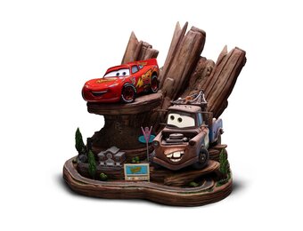 Figurine:  Cars Deluxe - Art Scale Statue 1/10 Lightning Mcqueen & Tow Mater 31 cm