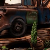 Figurine: Cars Deluxe - Art Scale Statue 1/10 Lightning Mcqueen & Tow Mater 31 cm